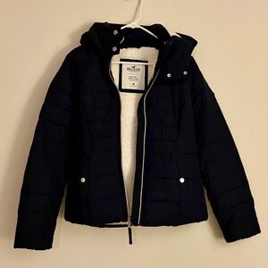 Navy Hollister Puffer